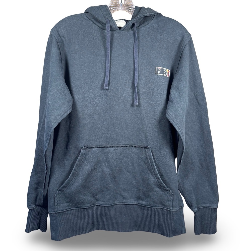 The Hundreds Black Hoodie Adam Bomb Logo Small S Mens Skater Y2K Pullover Fleece